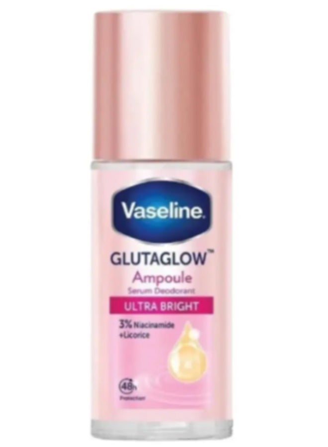 Vaseline GlutaGlow Ampoule Deodorant, Ultra Bright Antiperspirant Roll-on, 45ml - Image 1